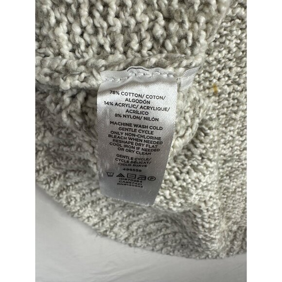 Loft Crewneck Long Sleeve Tunic size Small Grey‎ - Picture 3 of 8